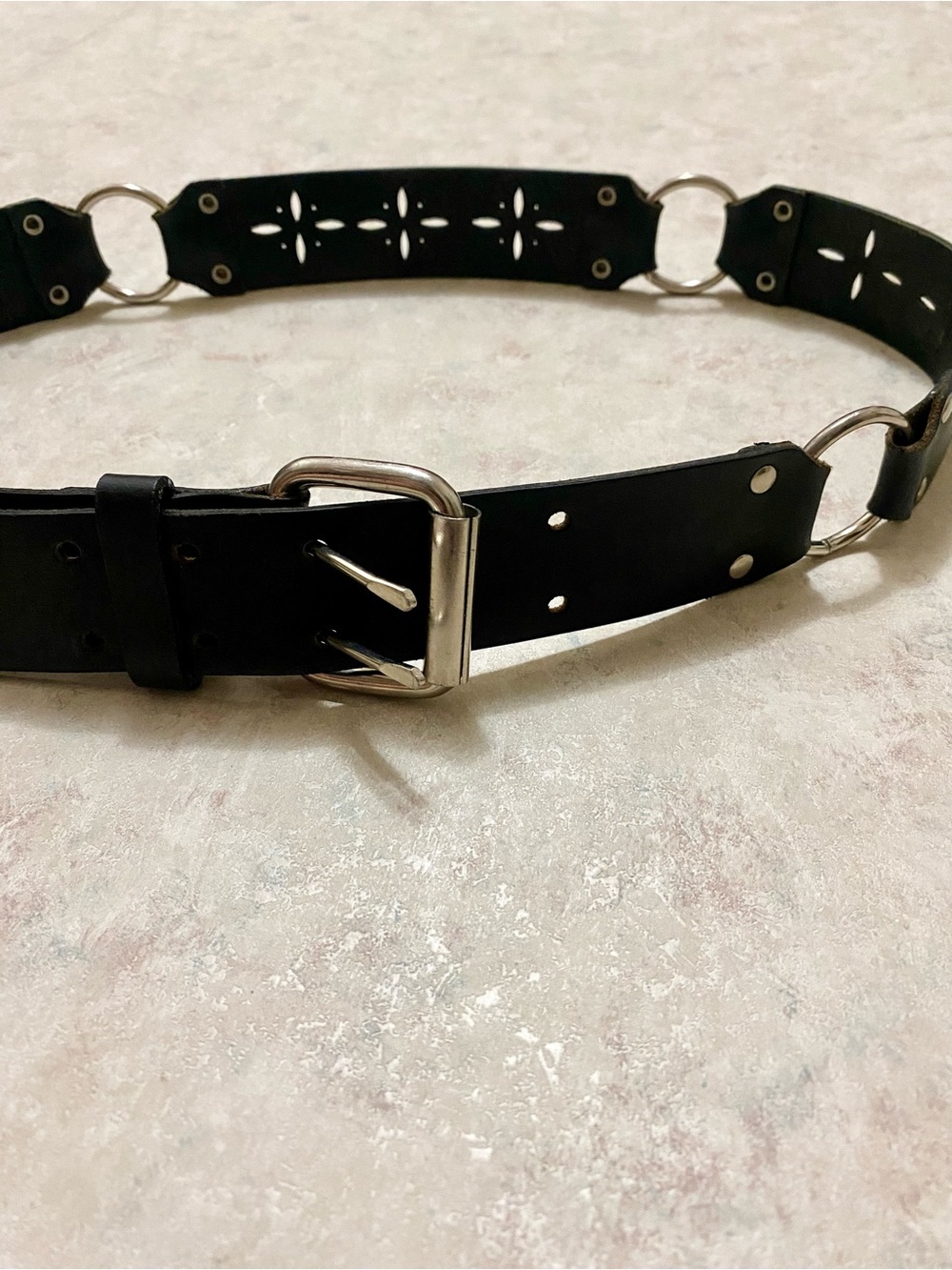 Hipwear Italian leather moto belt y2k vintage